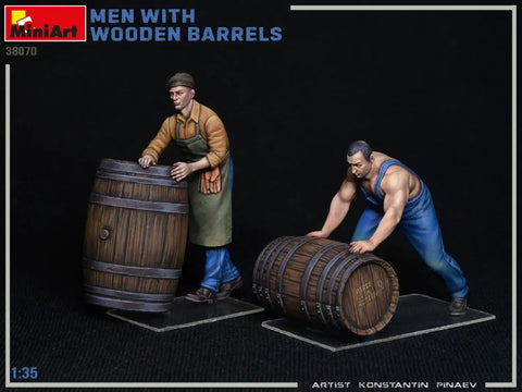 1 To 35 Scale Military Figures Kit Men With Wooden Barrels Dope Diorama Set For Collectors 14 Plus Not A Toy Realistic Detailing