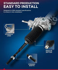 Hydraulic Steering Rack And Pinion Kit For Silverado 1500 And Sierra 1500 RWD 1999-2006, 2007 Classic Models With Outer Tie Rod Ends, Replacement 22-1000 Fits Chevy GMC Trucks, hydraulic rack with tie rod ends