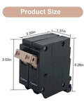 Two Pole 20 Amp Circuit Breaker Plug On Mount For Standard Miniature Panels With Thermal Magnetic Trip 10kA 120 240V