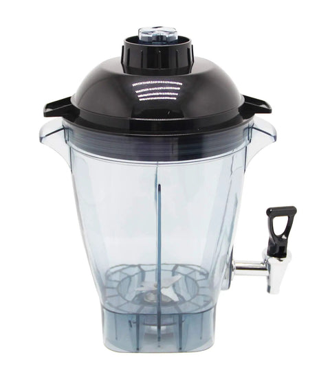 Heavy Duty Commercial Blender Packing Two Eight Zero Zero Watts And Six Liter Stainless Tank with Transparent Container and Faucet
