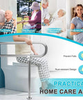 30 Inch Handicap Grab Bars For Bathroom Safety Rail Set Built In Stainless Steel Wall To Floor Mounted Bath Grips with user assistance