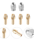 Brass Collet Drill Chuck Nut Holder For Rotary Tools, Easy Grip And High Precision Grinding Accessory with brass and silver components