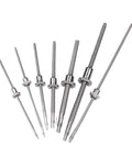 Stainless Steel Ball Screw With Ball Nut End Machined For High Precision Micro Feed And Super Smooth Motion Long Life C5 Tolerance Size 650mm To 1200mm Range Ideal For CNC Linear Motion And High Speed Applications, multiple sizes shown