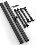 Disassembled parts of Double X Keyboard Stand For Digital Pianos And 54 To 88 Key Keyboards Portable Heavy Duty Adjustable Music Stand