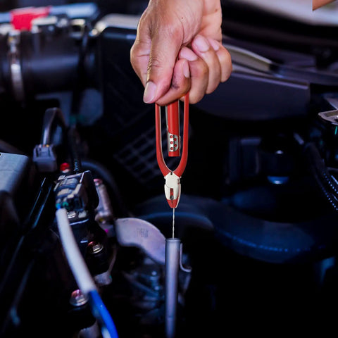 Hand using 6 Inch Safety Wire Pliers And 33 Feet 0.5mm Steel Wire Kit Heavy Duty Automatic Workhorse Lock Wire Twister
