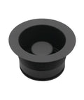 Matte black 3-1/2 Inch EZ Mount Brass Kitchen Sink Disposal Drain Flange And Stopper with 2-1/2 Inch collar
