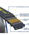 Cross-section diagram of BX60 Classical Raw Edge Heavy Duty Industrial V Belt 63 Inch with radial cog design and EPDM rubber.