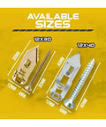 Heavy Duty Drywall Self Drill Anchors Kit for Hanging Curtains and Cabinets, sizes 12x30 and 12x40 shown.