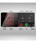 Display panel of Dope High Power Adjustable Switching Regulator DC Power Supply with voltage, current settings and output terminals