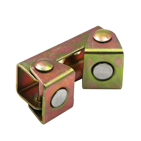 Pack Of 4 Adjustable V Type Magnetic Welding Clamps For Metal Work And Craft Projects Featuring Sturdy Stainless Steel Build With Secure Strong Grip Holders For All Your Hype DIY Jobs Today, showing V shape magnet clamp.