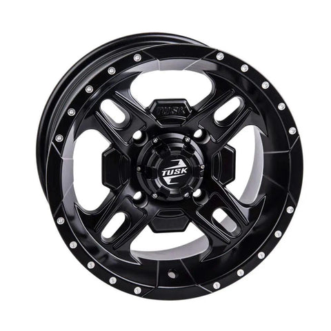 Beartooth Wheel 12x7 Matte Black 4 By 156 Bolt Pattern For Polaris RZR 900 Trail Ultimate 2021 2025 Cast Aluminum Wheel