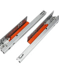 Heavy Duty Side Mounted Ball Bearing Drawer Slides Featuring Slick Push To Open Action Rock Solid Cabinet Runners Built Tough For Reliable Service And Zero Jiggle On Any Project 12 Inch Pair, showing cold rolled steel construction.