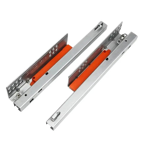 Heavy Duty Side Mounted Ball Bearing Drawer Slides Featuring Slick Push To Open Action Rock Solid Cabinet Runners Built Tough For Reliable Service And Zero Jiggle On Any Project 12 Inch Pair, showing cold rolled steel construction.