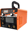 DIY Friendly Portable Electric Welder For Home Workshop Arc And MIG Soldering Tool Pro Grade Weld Machine shown at an angle