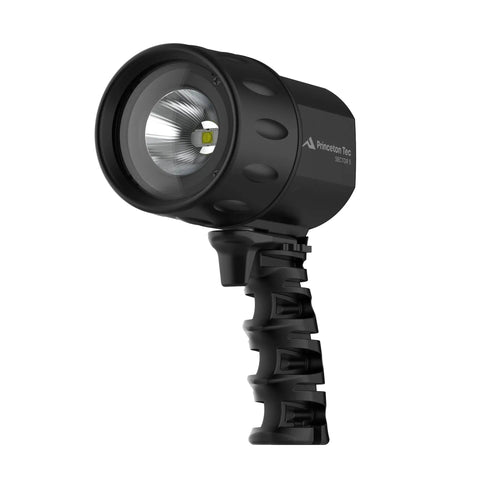 Sector 5 Spotlight Dive Light With Wide Beam IPX8 Waterproof To 100 Meters Built Tough For Scuba And Night Dives Easy Grip Handle High Output LED