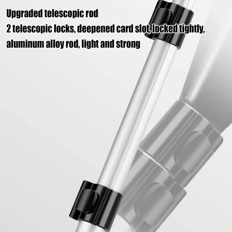 Straight Shooter Hand Pushed Measuring Wheel And Portable Telescoping Distance Tracker With Hd Lcd Screen Fast Unit Toggle And Memory Store showing upgraded telescopic rod features.