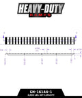 Heavy Duty Aluminum Loading Ramps For Trailers And Pickup Trucks 12 Feet Long By 15 Inches Wide 4000 Lbs Capacity detailed diagram.