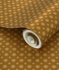 Certified Brown Floral Wallpaper With Glittering Gold Metallic Texture For Major Room Glow Ups and Slick Decor Vibes Featuring Durable Eco Friendly PVC Free US Made Paste The Wall Covering for a luxury accent.