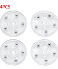 Top Tier Heavy Duty 3 Inch Clear Acrylic Lazy Susan With Hella Smooth Swivel Bearings For Effortless Countertop Organization And Slick Turntable Storage That Truly Changes The Game - 4 piece set of clear rotating plates.