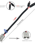 Heavy Duty MC-4 To 50A/600V Anderson Solar Panel Connector Cable With 10 AWG Tinned Copper Wire, 1.34ft length, product image.