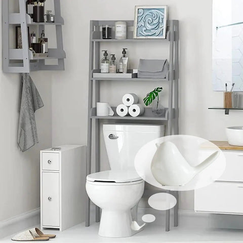 Ceramic Bird Toilet Bolt Covers Set Of Two Decorative Floor Caps Hide Rusty Screws For Bathroom Upgrade White Screw Sleeves next to toilet.
