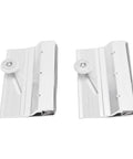 Frameless Shower Door Top Roller Bracket With Three Quarter Inch Bearing Roller Aluminum Frame For Quarter Inch Glass Panels Chrome Plated Finish Delivers A Smooth Sliding Motion And Easy Adjustments For Tough As Nails Shower Enclosures. shown pair