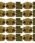 25 Pack 3/4 Inch Female NPT 90 Degree Elbow Pipe Thread Fitting Crafted From Premium Solid Brass Barstock for hydraulic systems