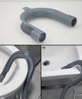 Universal Washing Machine Drain Hose 16.4 Ft With Clamp One And A Half Inch Gray Polypropylene Heavy Duty Corrugated Hose Fits Most Washers