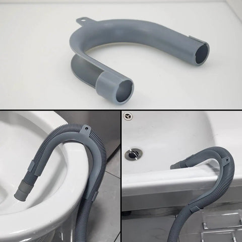 Universal Washing Machine Drain Hose 16.4 Ft With Clamp One And A Half Inch Gray Polypropylene Heavy Duty Corrugated Hose Fits Most Washers