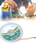 Pro-Grade Desoldering Wick Copper Solder Braid for Electronics Repair with braid and spool, 1.5 Meter, 3.5mm Width