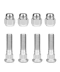 8 Piece M12x1.25 Wheel Hub Bolt Stud And Nut Set For Cars Steel Chrome Lug Kit With Lug Nuts Replacement OEM 28171AJ000 28365FE001