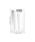 High Precision Crack Width Ruler For Defect Inspection Transparent Scratch Ruler And Size Estimation Chart Plastic Measuring Tool