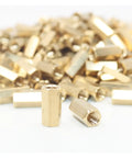 Hex Standoff Spacer Kit With M2.5 M3 M4 Sizes Pro Grade Nuts Included Hobbyist Friendly For PCB Spacing And Mounting Hardware On Circuit Boards And Electronics Projects, brass hex standoffs