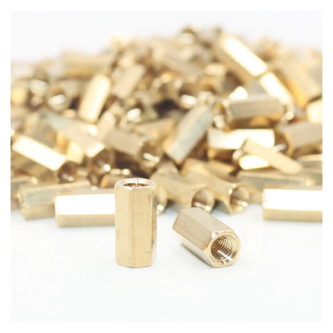 Hex Standoff Spacer Kit With M2.5 M3 M4 Sizes Pro Grade Nuts Included Hobbyist Friendly For PCB Spacing And Mounting Hardware On Circuit Boards And Electronics Projects, brass hex standoffs