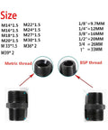 Premium Metric To Inch Hydraulic Adapters Fitting Kit For Heavy Duty Plumbing And Auto Repair Projects Ensuring Secure Leakproof Connectors On Machines With Both Measurement Standards With Brass Build Quality Guaranteeing Long Lasting Durability, metric and BSP thread sizes