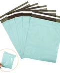 Eco Friendly Polyethylene Clothing Shipping Bags With Strong Self Sealing Waterproof And Wear Resistant Mailers 50 Pack shown in green