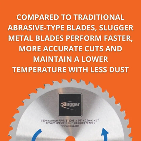 Mild Steel Cutting Saw Blade For Aluminum Stainless Steel And Thin Metals Fast Clean Precise Cuts Up To Half Inch Nine Inch Diameter Forty Eight Teeth Pro Grade Beefy Metalworking Blade