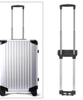 Adjustable Aluminum Telescopic Luggage Handle Replacement For Suitcases Built To Last Grab And Go Travel Accessory With Easy Grip 93.5 Cm By 16 Cm Black Finish, on suitcase