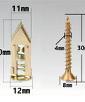 400 Pieces Drywall Anchors Kit For Sheetrock Gypsum Board And Hollow Walls No Drill Needed Easy Install For Wall Mounts Cabinets Shelves Brackets And Picture Hanging In Home DIY Projects, 30mm x 12mm anchors with 4mm x 30mm screws
