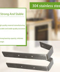 Heavy Duty Stainless Steel Bunk Bed Ladder Hooks Swivel Brackets With Super Tight Grip Lock In Design Anti Rust Flexible Rotation Top Shelf Bed Frame Clamps Set displayed on a light background.