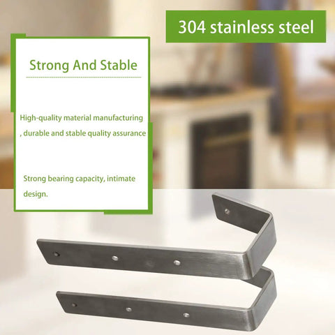 Heavy Duty Stainless Steel Bunk Bed Ladder Hooks Swivel Brackets With Super Tight Grip Lock In Design Anti Rust Flexible Rotation Top Shelf Bed Frame Clamps Set displayed on a light background.