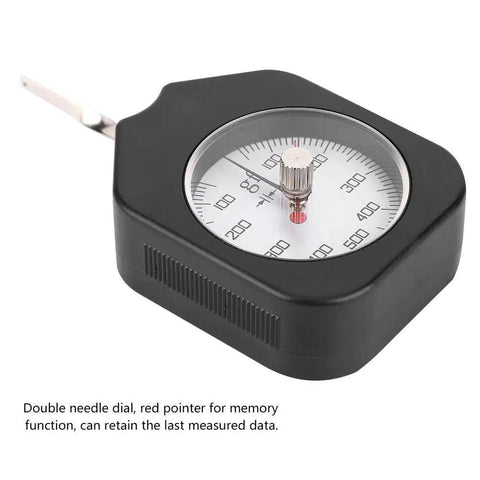 Push Pull Force Gauge For Precision Mechanical Pressure Testing With Gram Force Readout SZG5002 Dial Gauge Pro Grade Non Slip Handle Easy Use For Tape Recorder Buffer Pressure Armature And Switch Calibration, black dial gauge
