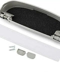 Gray Car Sunglasses Case With Velvet Lining That Fits Chery Tiggo Fulwin A1 A3 Qq E3 E5 G5 V7 And Emgrand EC7 EC7 RV EC8 SUVs, open view