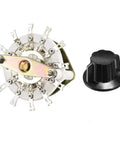 Band Selector Rotary Switch 1 Pole 10 Position 1 Deck With Knob For Electrical Panels And DIY Electronics Projects Durable Multi Position Channel Switch For Precise Control