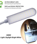 Lit LED Sewing Machine Light With Flexible Gooseneck Arm 30 LEDs 6W Magnetic Base for Workbench and Sewing Machines