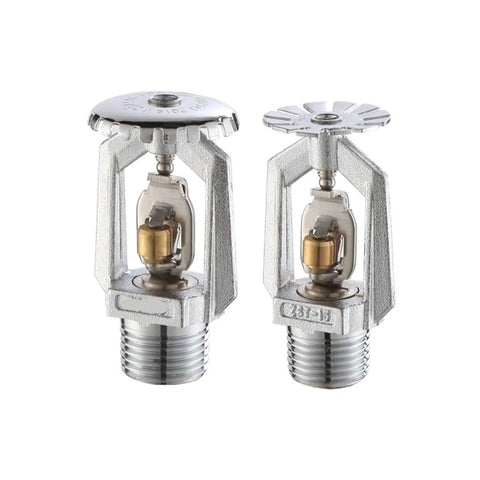 5 Pack DN15 Fire Sprinkler Heads With Rock Solid Fusible Alloy Triggered At 72 Degrees For Outdoor And Cold Snap Zones showing two sprinkler heads.