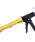 ETS3000 18 To 1 Caulk Gun Heavy Duty Pro Builder Grade For 10oz Cartridges 300ml With Unibody Revolving Cradle Dripless Switch