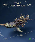 Epic 3D Steampunk Whale Airship Wooden Model Kit For DIY Puzzle Building With Mechanical Motion And Sound Effects