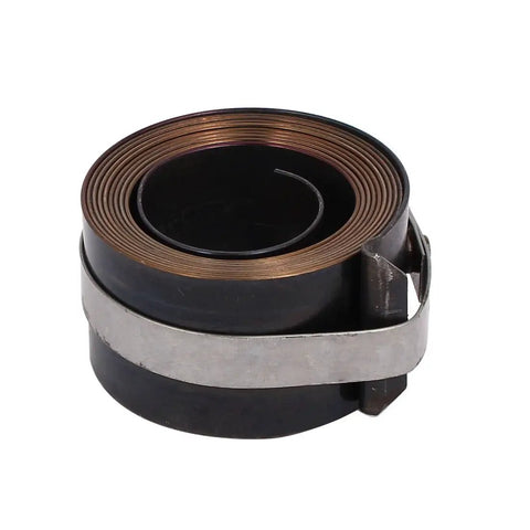 Top Shelf Auto Reset Drill Press Quill Feed Return Coil Spring For Daily Shop Grind features compact gray steel design, measuring 43 by 25 mm.