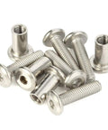 M6 X 35mm Socket Cap Bolts With Barrel Nuts For Furniture Assembly Are Total Badasses Featuring Stainless Steel 304, set of bolts and nuts.